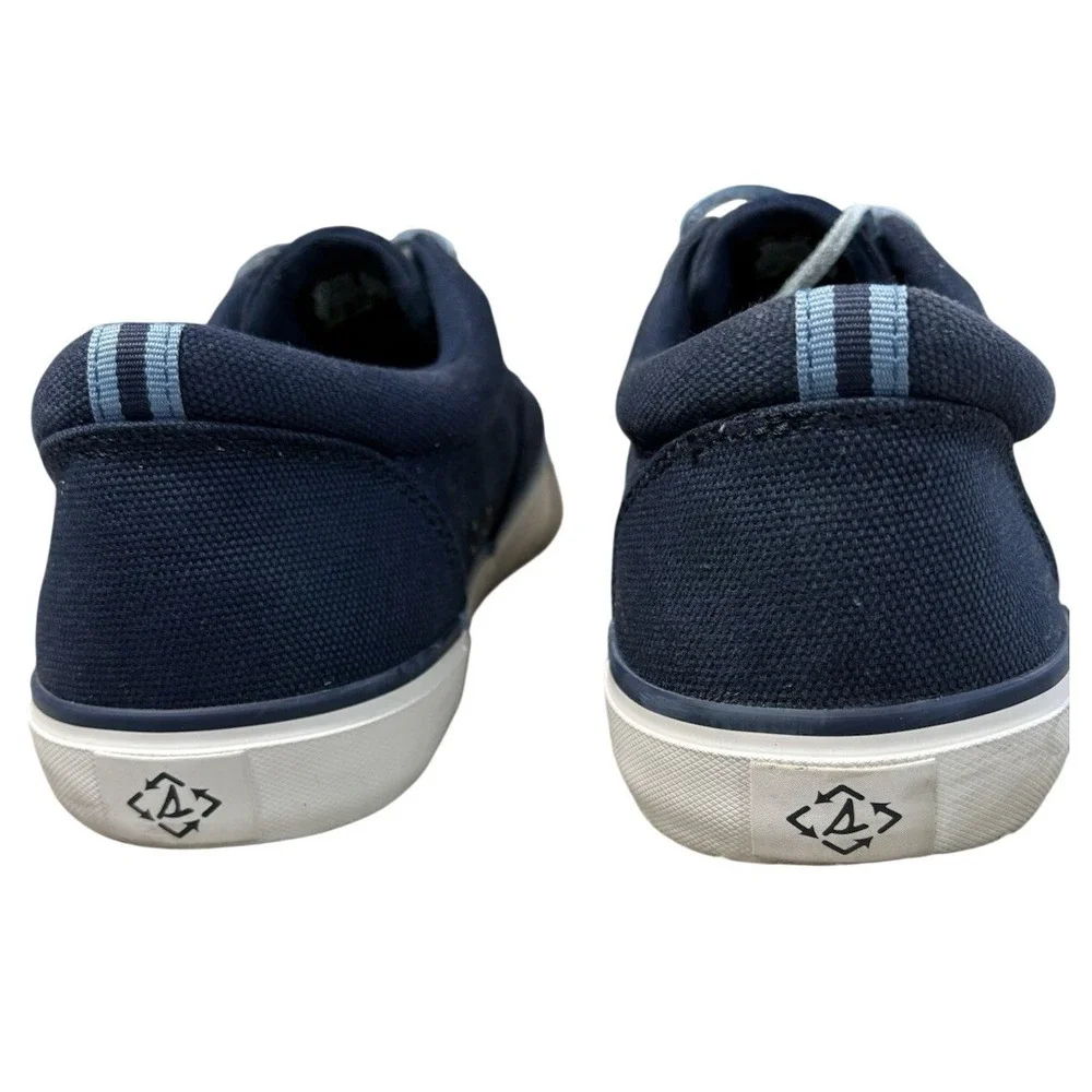 Sperry Top Sider Navy Canvas Boat Sneakers Shoes Mens Size‎ 11.5